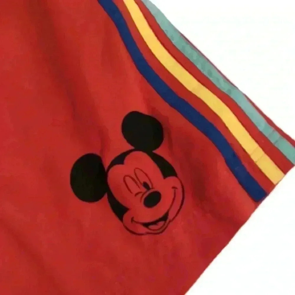 Hanna Andersson RED MICKEY MOUSE DISNEY SUNBLOCK SWIM SHORTS 150 Boys 10 - Picture 3 of 5